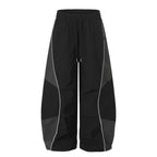 American Stitching Wide-Leg Match Pants for Men