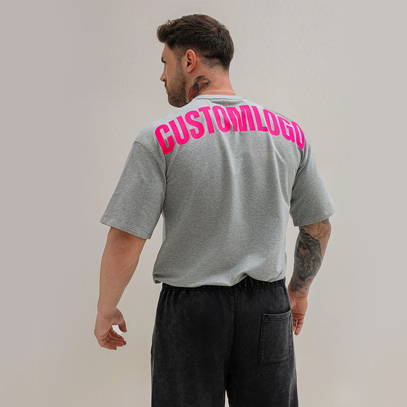 Drop-Shoulder Oversized Extra-Large T-Shirt For Men