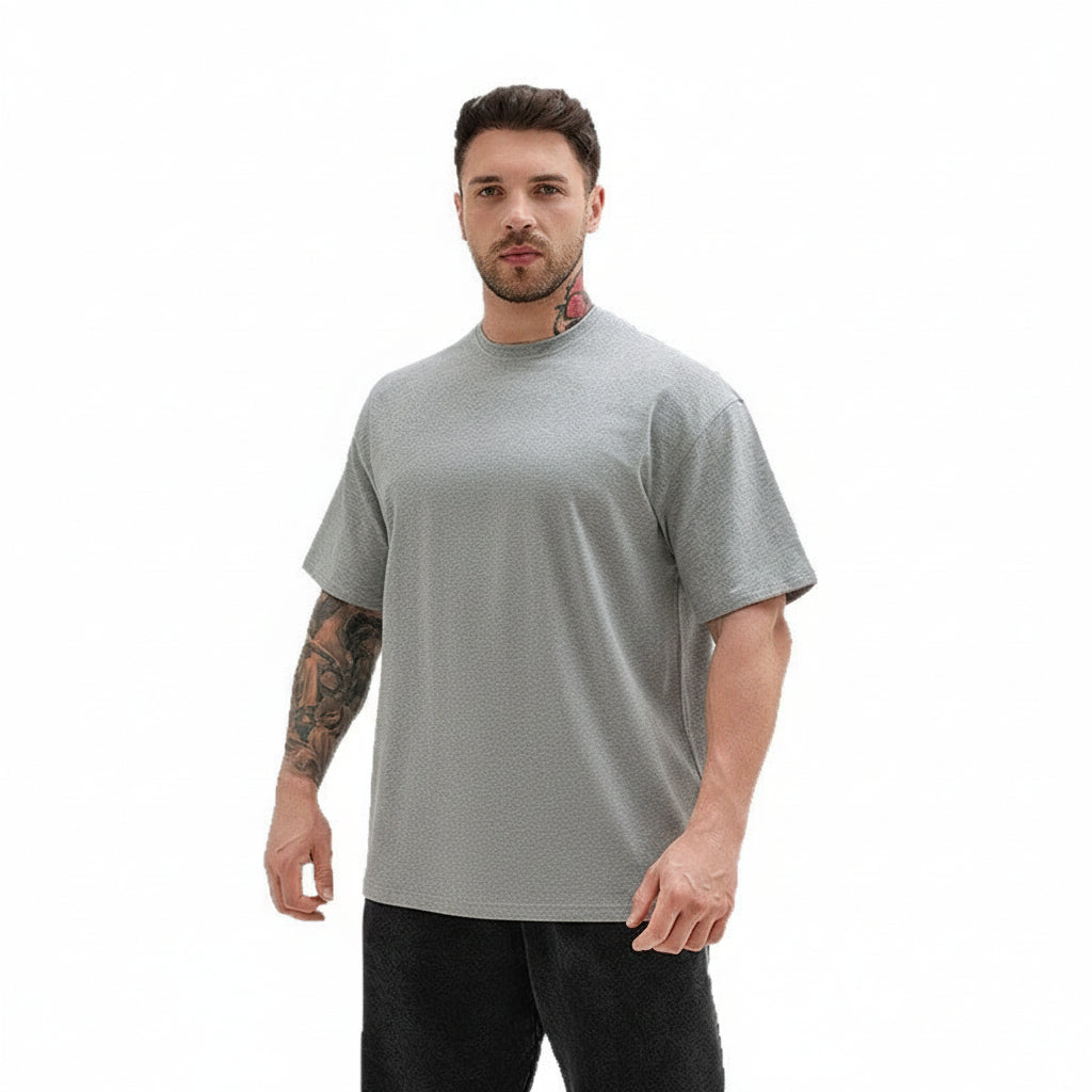 Drop-Shoulder Oversized Extra-Large T-Shirt For Men
