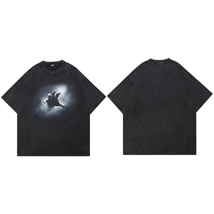 Hip Hop Streetwear Oversized Cotton T-Shirt for Men