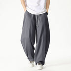 Japanese Style Minimalist Wide-Leg Pants for Men