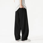 Japanese Style Minimalist Wide-Leg Pants for Men