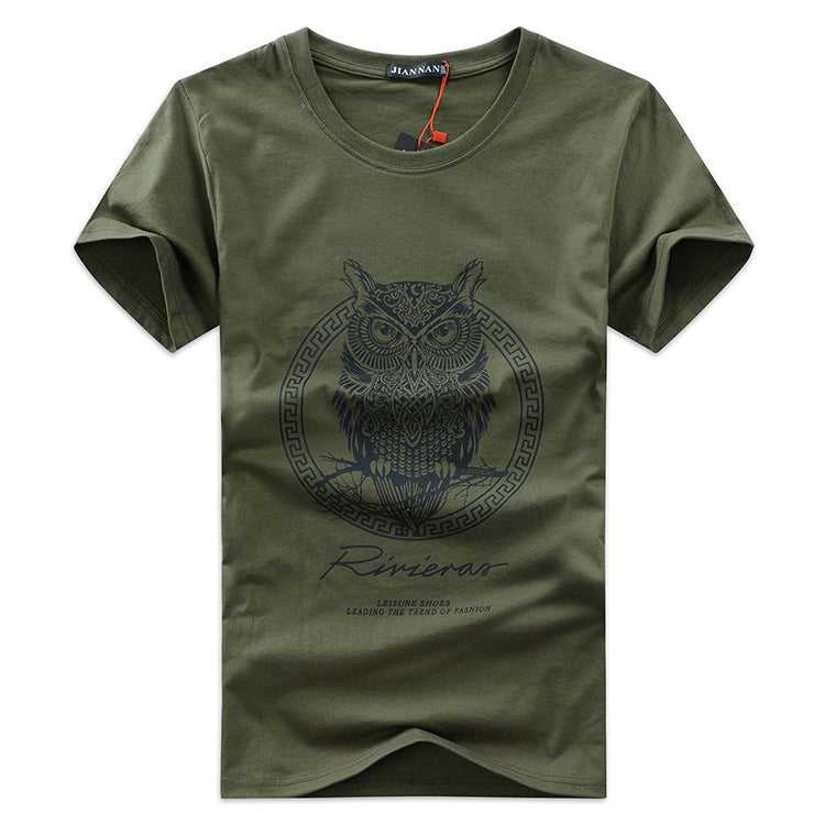 Large Size Korean Fashion Short-Sleeved T-Shirt for Men