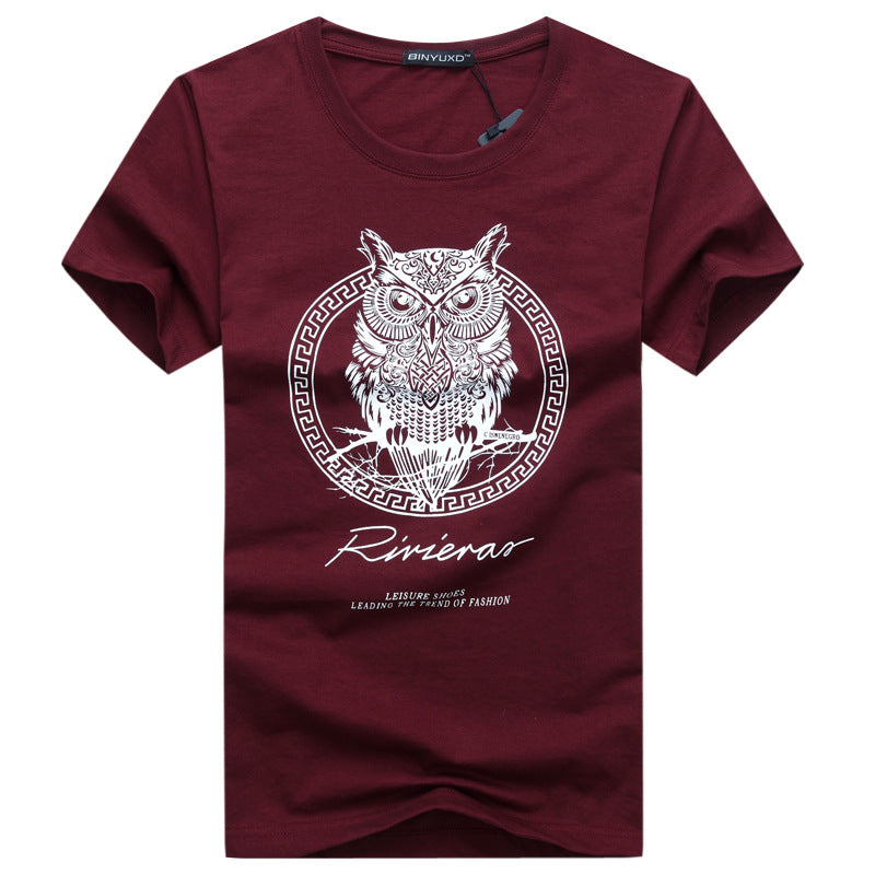 Large Size Korean Fashion Short-Sleeved T-Shirt for Men