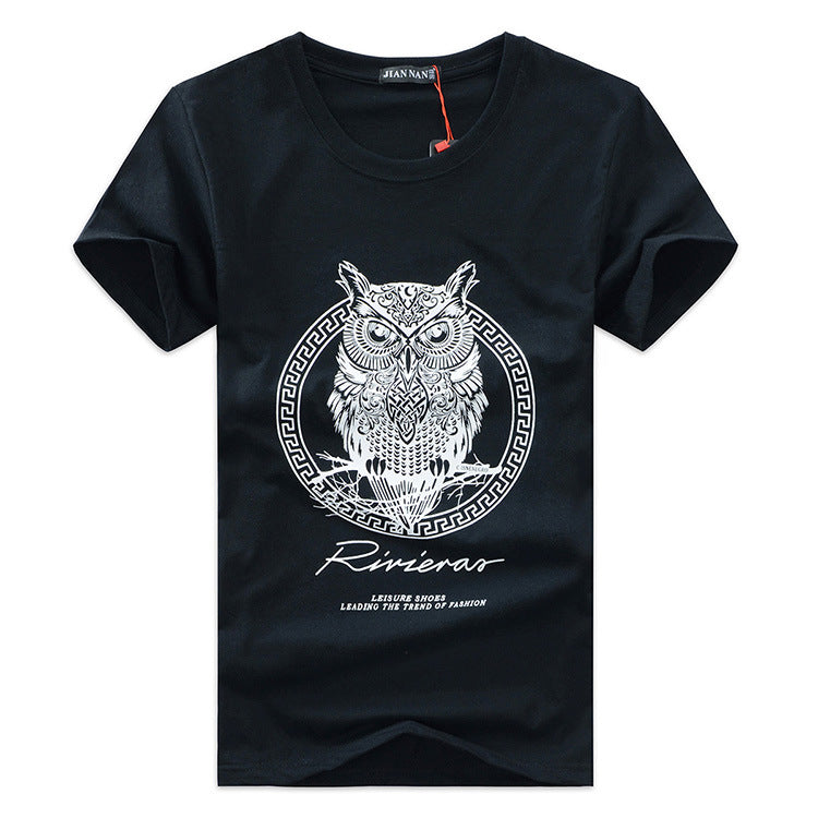 Large Size Korean Fashion Short-Sleeved T-Shirt for Men