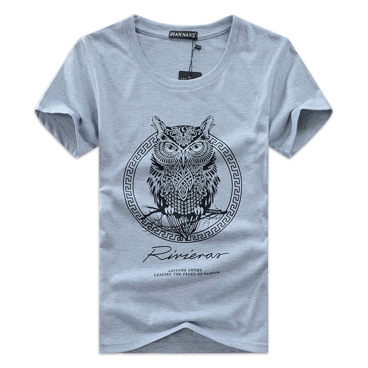Large Size Korean Fashion Short-Sleeved T-Shirt for Men