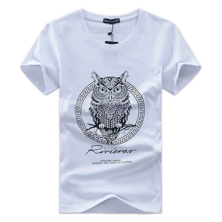Large Size Korean Fashion Short-Sleeved T-Shirt for Men