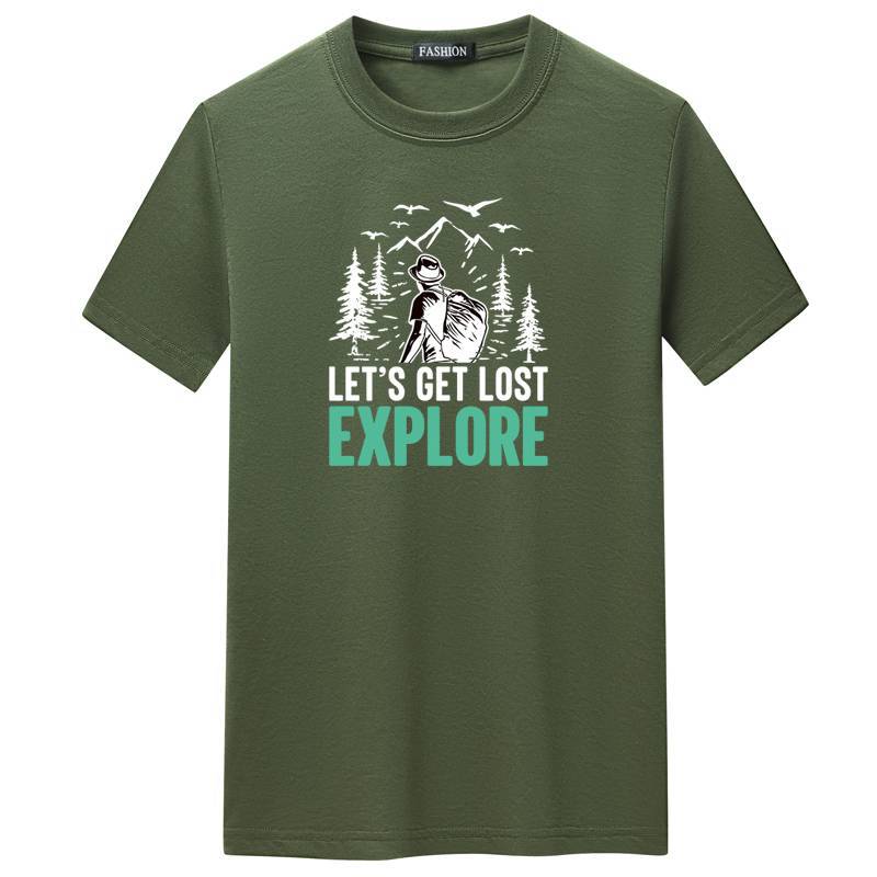 Large Size Loose Short-Sleeved T-Shirt for Men