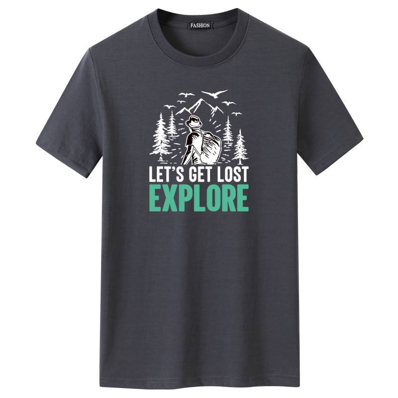 Large Size Loose Short-Sleeved T-Shirt for Men
