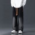 Loose Straight Wide-Leg Draping Jeans for Men