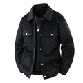 Retro Lapel Work Jacket for Men Casual Style