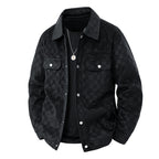 Retro Lapel Work Jacket for Men Casual Style