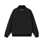 Stand Collar Flying Jacket for Men – Casual Solid Color Outerwear