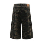 Workwear Camouflage Wide-Leg Pants for Men